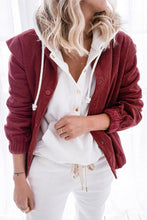 Load image into Gallery viewer, Corduroy Ruffle Sleeve Button Front Jacket
