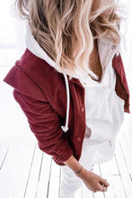 Load image into Gallery viewer, Corduroy Ruffle Sleeve Button Front Jacket
