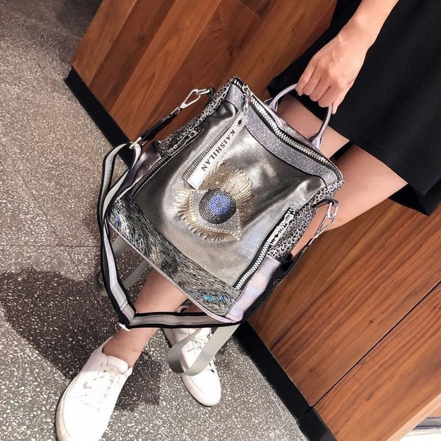 New Fashion Diamond Eye Dual-use Bag