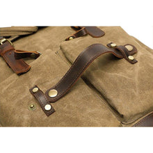 Load image into Gallery viewer, Adventurer Army Rucksack Backpack
