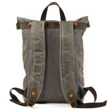 Load image into Gallery viewer, Canvas and Leather Backpack | OSLO
