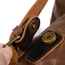 Load image into Gallery viewer, Canvas Leather Backpack
