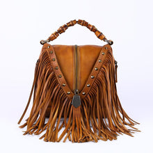 Load image into Gallery viewer, Womens Boho Leather Fringe Crossbody Handbags Small Purses Bags for Women
