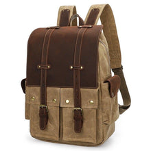 Load image into Gallery viewer, Classci Color Block Cavans Backpack
