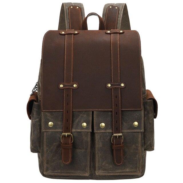 Classci Color Block Cavans Backpack