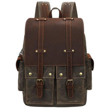 Load image into Gallery viewer, Classci Color Block Cavans Backpack
