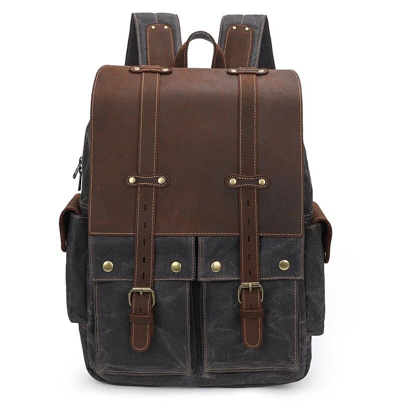 Classci Color Block Cavans Backpack