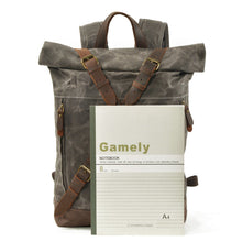 Load image into Gallery viewer, Canvas and Leather Backpack | OSLO
