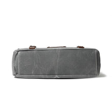 Load image into Gallery viewer, Leather Patchwock Canvas Handbag Shoulder Bag
