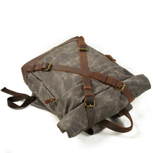 Load image into Gallery viewer, Canvas and Leather Backpack | OSLO
