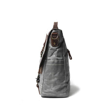 Load image into Gallery viewer, Leather Patchwock Canvas Handbag Shoulder Bag

