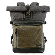 Load image into Gallery viewer, Simple College Bag Canvas Backpack
