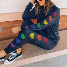 Load image into Gallery viewer, Full of Pride Heart Print Loungewear Set
