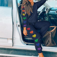 Load image into Gallery viewer, Full of Pride Heart Print Loungewear Set
