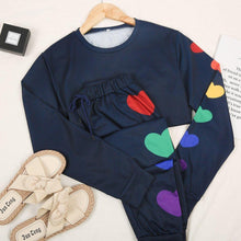 Load image into Gallery viewer, Full of Pride Heart Print Loungewear Set
