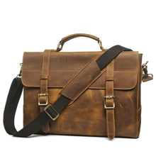 Load image into Gallery viewer, Michigan Full Grain Leather Briefcase Bag
