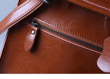 Load image into Gallery viewer, Classic Button Convertible Leather Backpack Bag School Purse for Women
