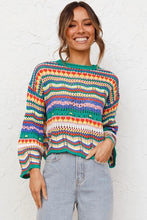 Load image into Gallery viewer, Multicolor Long Sleeve Sweater
