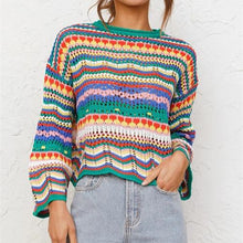 Load image into Gallery viewer, Multicolor Long Sleeve Sweater
