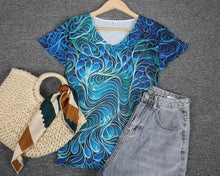 Load image into Gallery viewer, Blue Print Short Sleeve Tee
