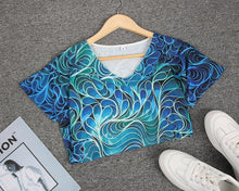 Load image into Gallery viewer, Blue Print Short Sleeve Tee

