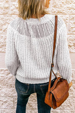 Load image into Gallery viewer, Beige Hollow Out Sweater

