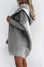 Load image into Gallery viewer, Grey Bat Hoodie Cardigan
