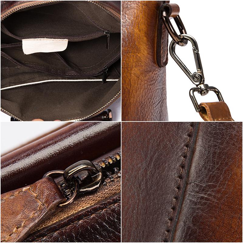 Brown Leather Vintage Handbag