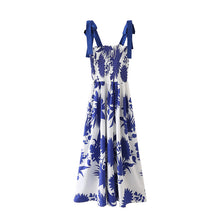 Load image into Gallery viewer, Print Straps Midi Dress
