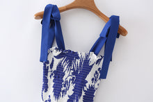 Load image into Gallery viewer, Print Straps Midi Dress
