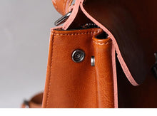 Load image into Gallery viewer, Classic Button Convertible Leather Backpack Bag School Purse for Women
