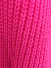Load image into Gallery viewer, Hot Pink V-neck Sweater
