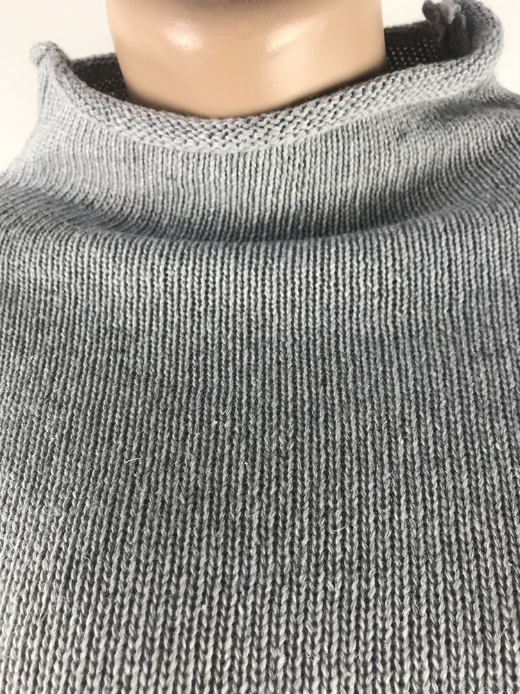 Color Block High Neck Sweater