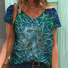 Load image into Gallery viewer, Blue Print Short Sleeve Tee
