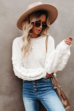 Load image into Gallery viewer, White Long Sleeve Sweater
