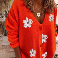 Load image into Gallery viewer, Grey Floral Cardigan

