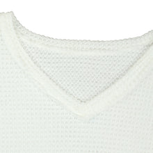 Load image into Gallery viewer, White V-neck Long Sleeve Loose Blouse
