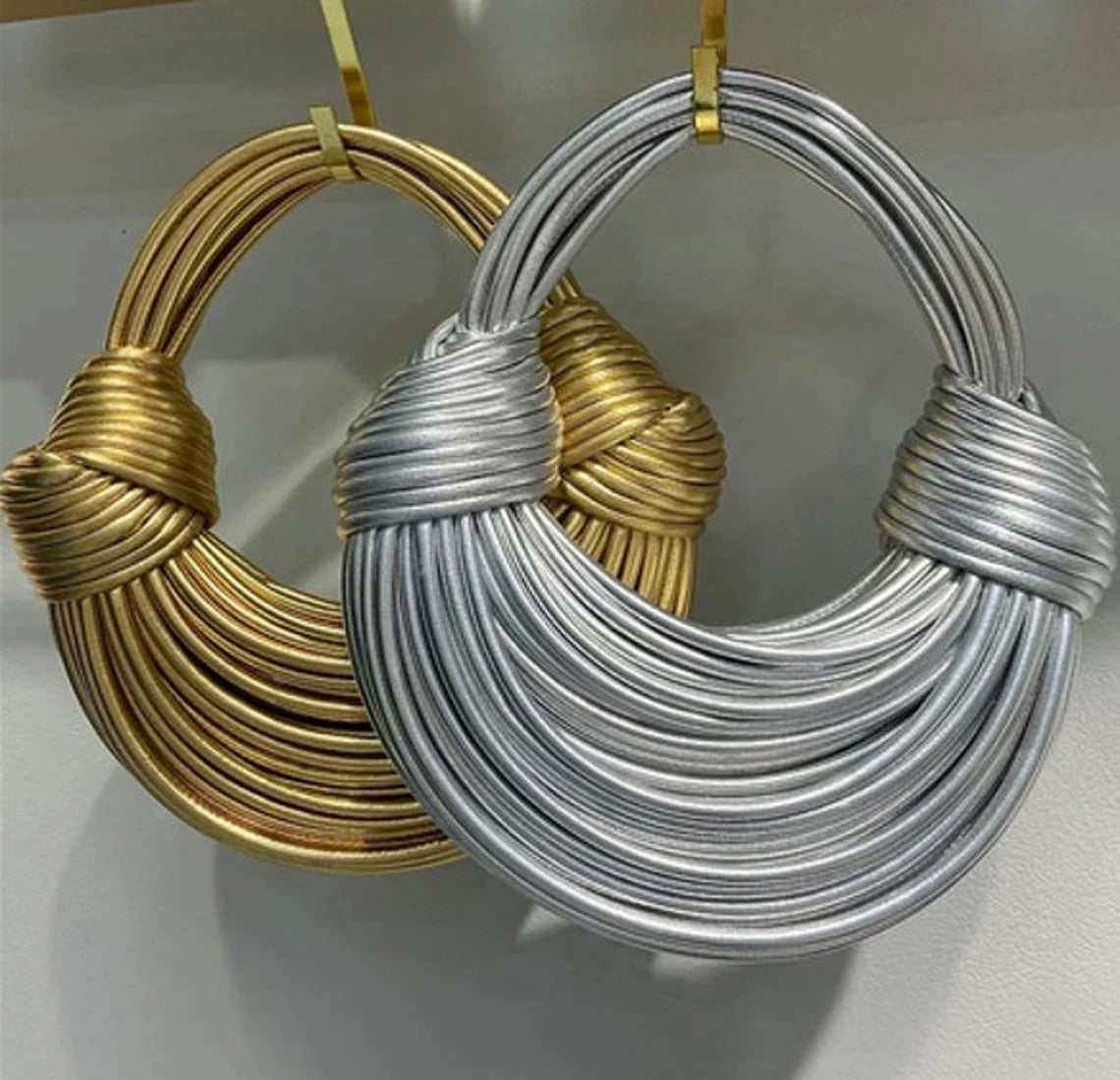 Genuine Leather Double Knot Bag