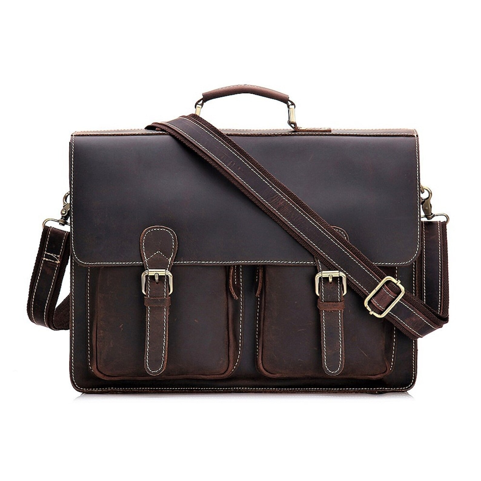 Leather Messenger Bag for Men