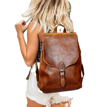 Load image into Gallery viewer, Classic Leather Backpack Women
