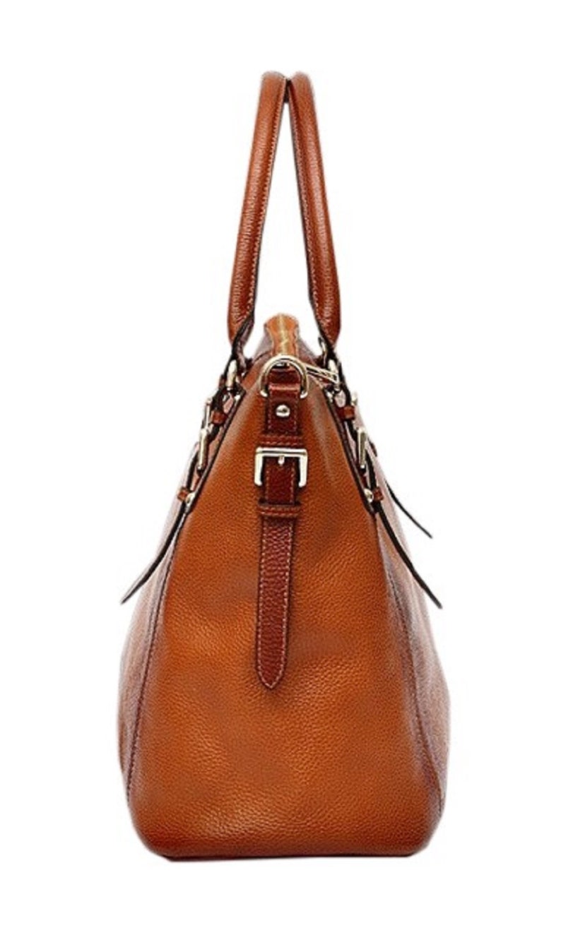 Brown Leather Diaper Bag