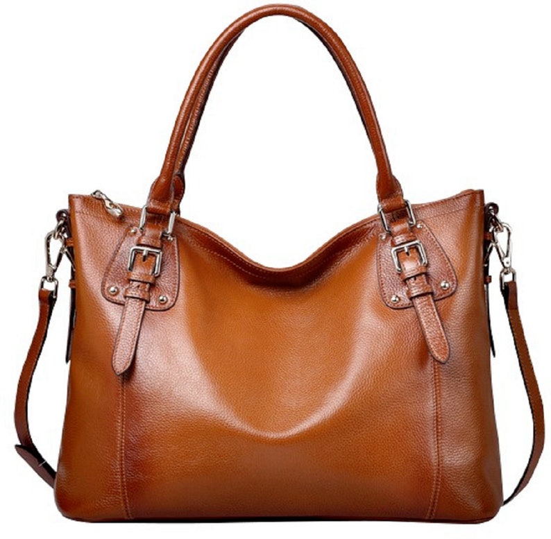 Brown Leather Diaper Bag