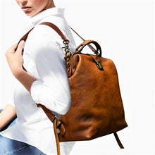 Load image into Gallery viewer, Convertible Leather Backpack Women Doctor Bag
