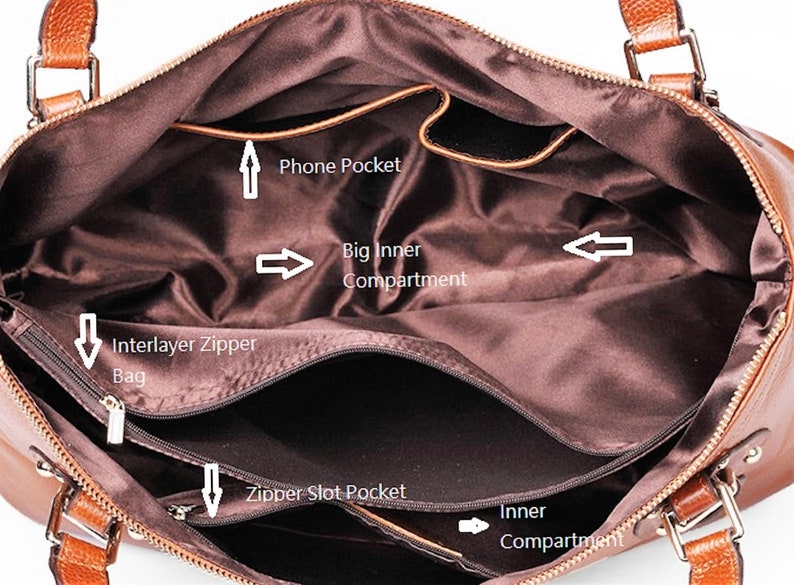 Brown Leather Diaper Bag
