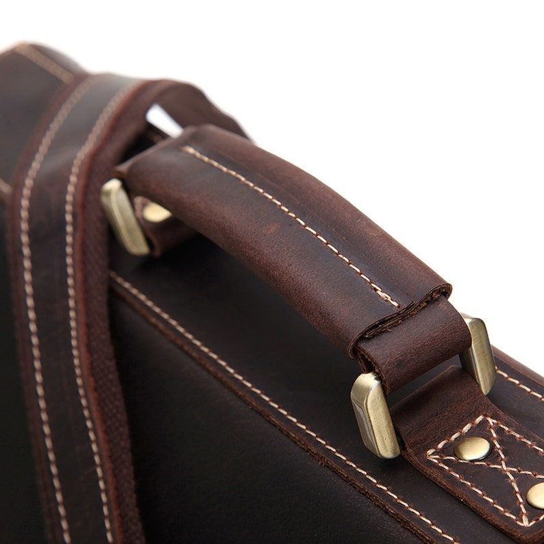 Leather Messenger Bag for Men