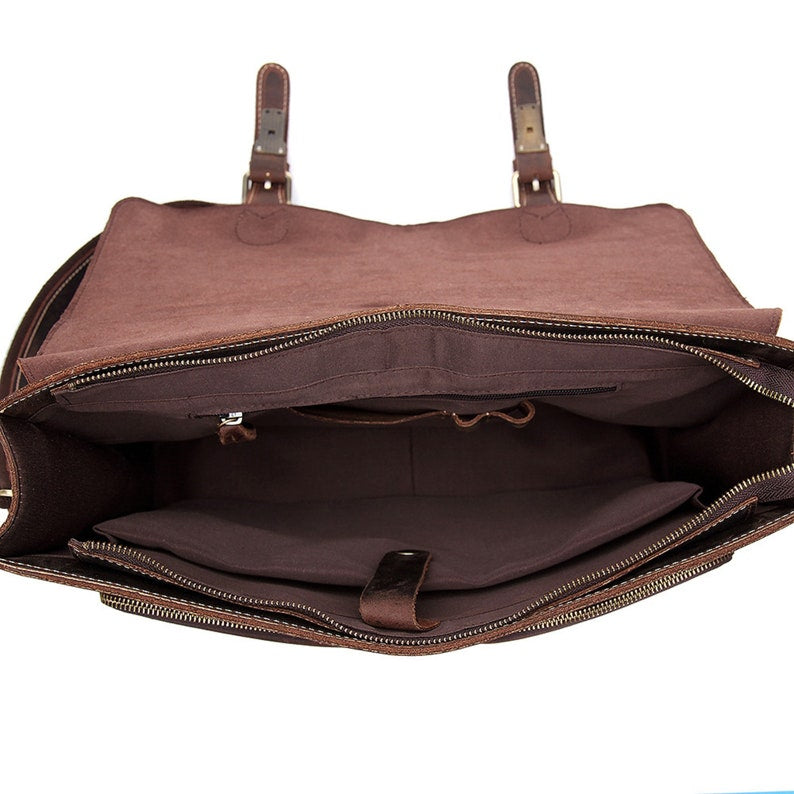 Leather Messenger Bag for Men