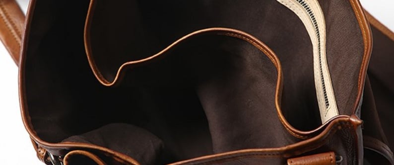 Leather Messenger Diaper Bag