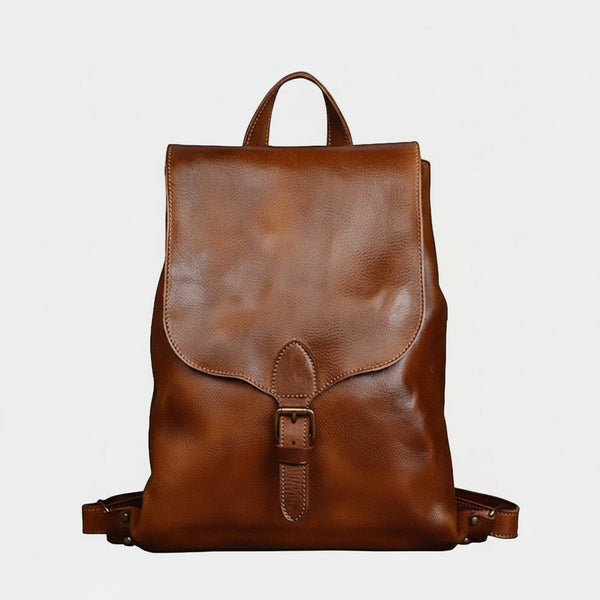 Classic Leather Laptop Backpack School Bag – Femme Finery Shop