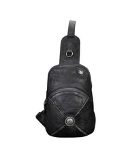 Load image into Gallery viewer, Leather Sling Crossbody Backpack
