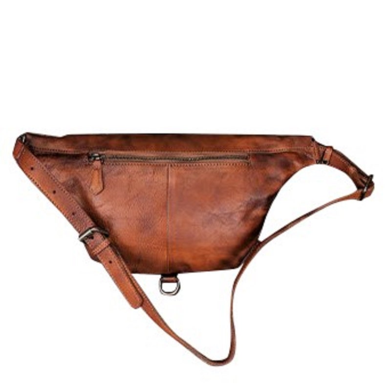 Leather Hip Zipper Bag
